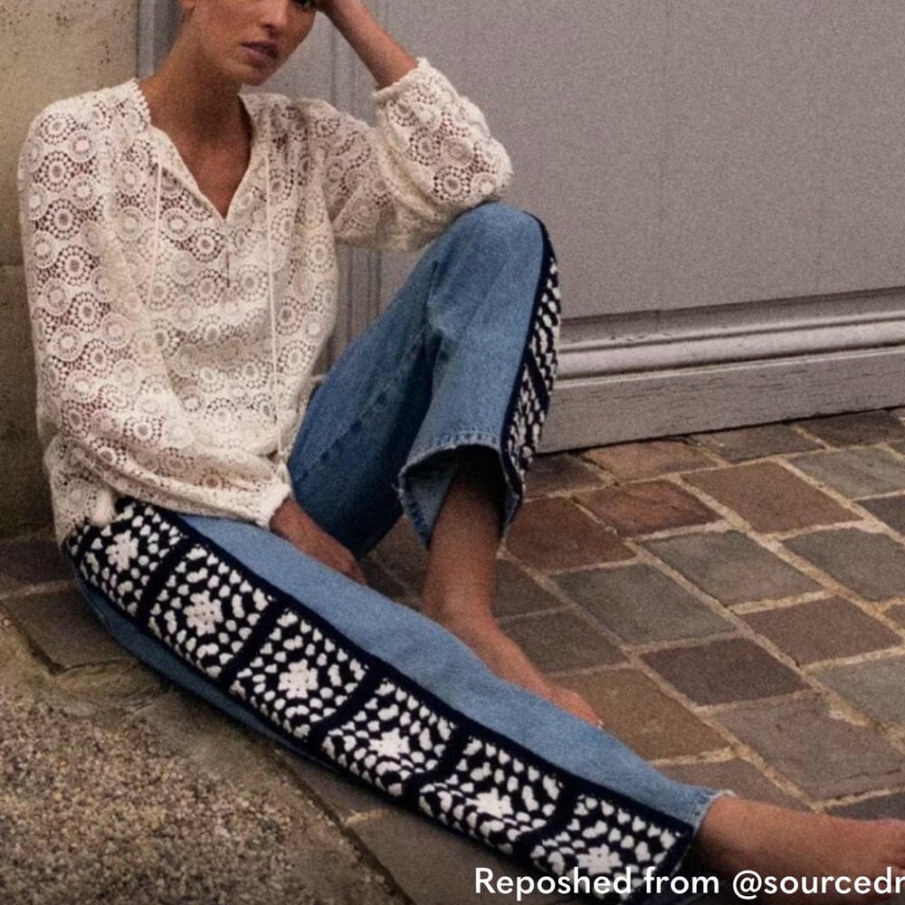 Frame crochet jeans